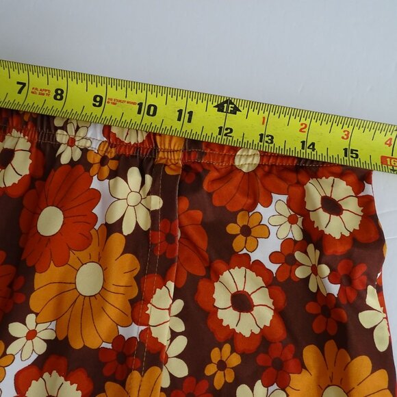 Shein Curve Retro Floral Brown 2-Pc Crop Top and Pull-on Skirt Women Size OXL 12 - Picture 9 of 14